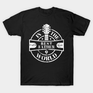 Best Father in the World [papa, dad]  Guitarist T-Shirt